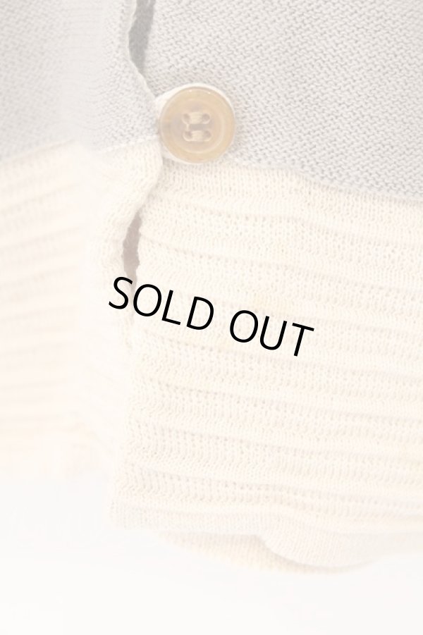 画像4: ヴィヴィアンウエストウッド 中古 / ラインネックボーダーカーディガン 3 ピンクベージュ  O-26-03-08-040-to-YM-OS (4)