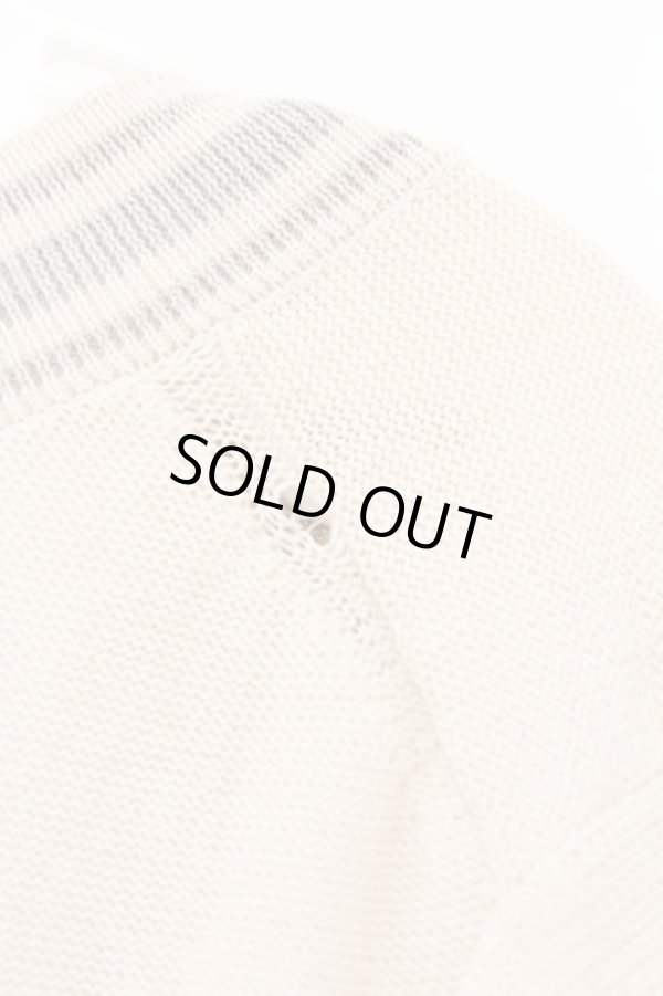 画像7: ヴィヴィアンウエストウッド 中古 / ラインネックボーダーカーディガン 3 ピンクベージュ  O-26-03-08-040-to-YM-OS (7)