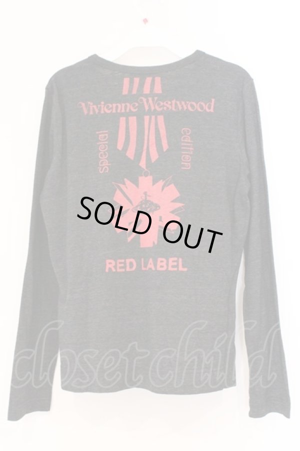 画像3: ヴィヴィアンウエストウッド 中古 / バックエンブレムプリントリネン昆カーディガン 3 グレー  O-26-03-08-042-to-YM-OS (3)