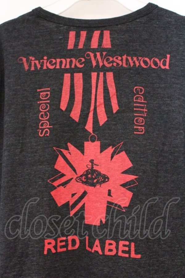 画像4: ヴィヴィアンウエストウッド 中古 / バックエンブレムプリントリネン昆カーディガン 3 グレー  O-26-03-08-042-to-YM-OS (4)