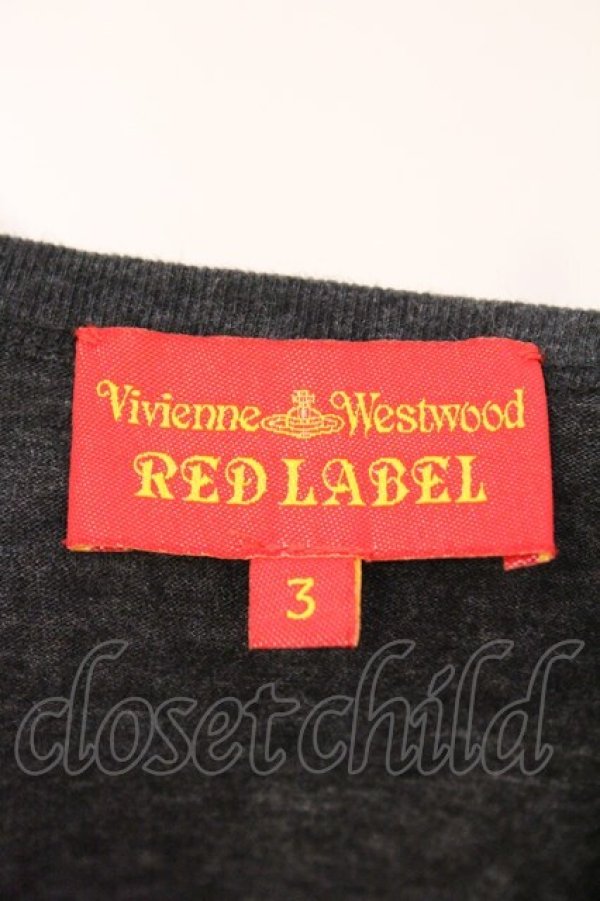 画像5: ヴィヴィアンウエストウッド 中古 / バックエンブレムプリントリネン昆カーディガン 3 グレー  O-26-03-08-042-to-YM-OS (5)