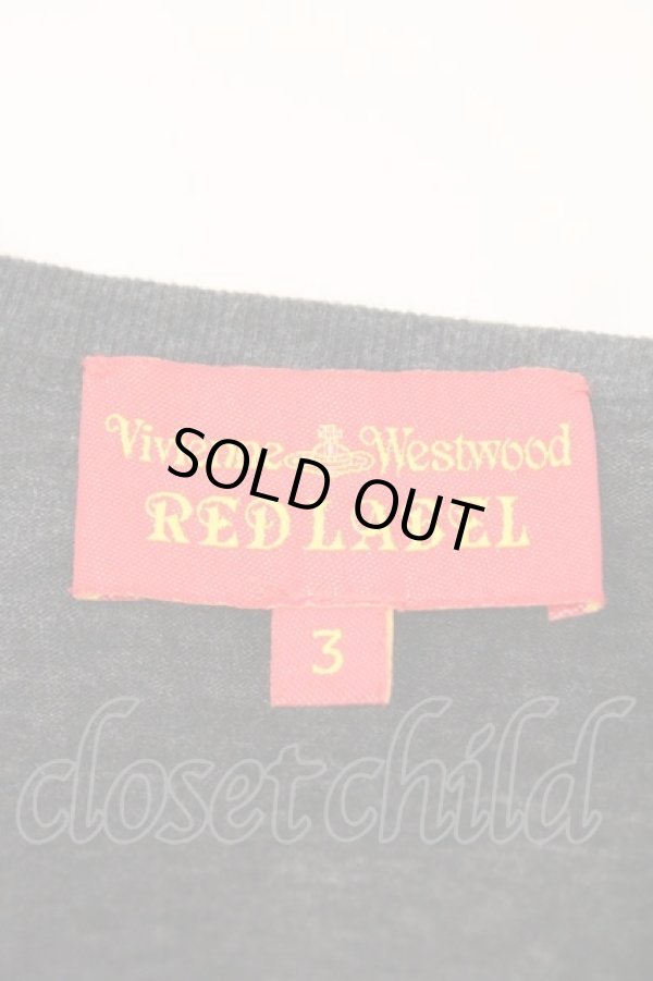 画像5: ヴィヴィアンウエストウッド 中古 / バックエンブレムプリントリネン昆カーディガン 3 グレー  O-26-03-08-042-to-YM-OS (5)