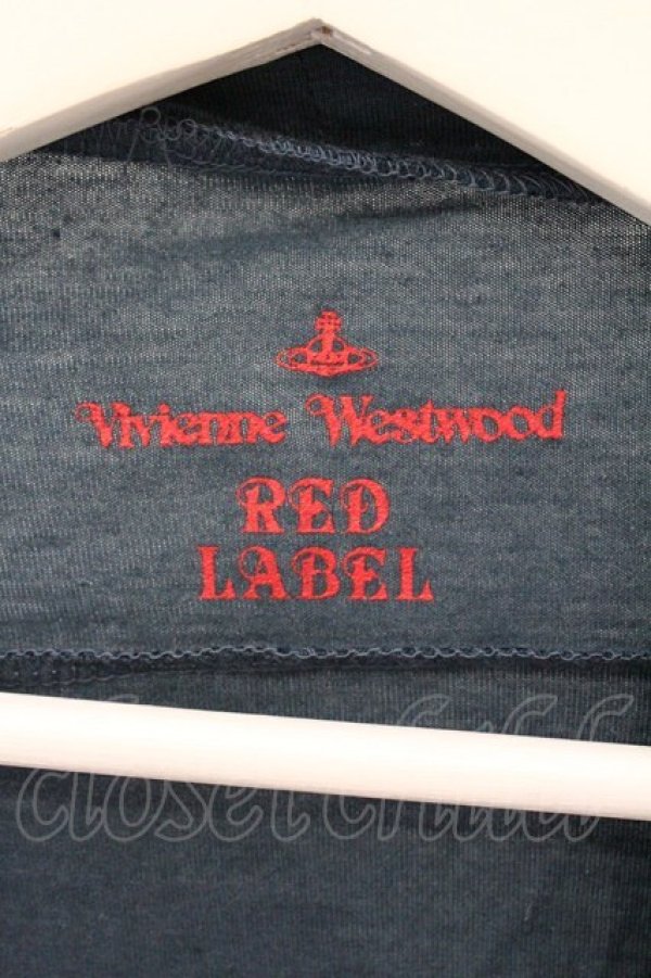 画像6: ヴィヴィアンウエストウッド 中古 / グリッターリップカットワンピース 2 カーキ（ブルー）  O-26-03-08-044-op-YM-OS (6)