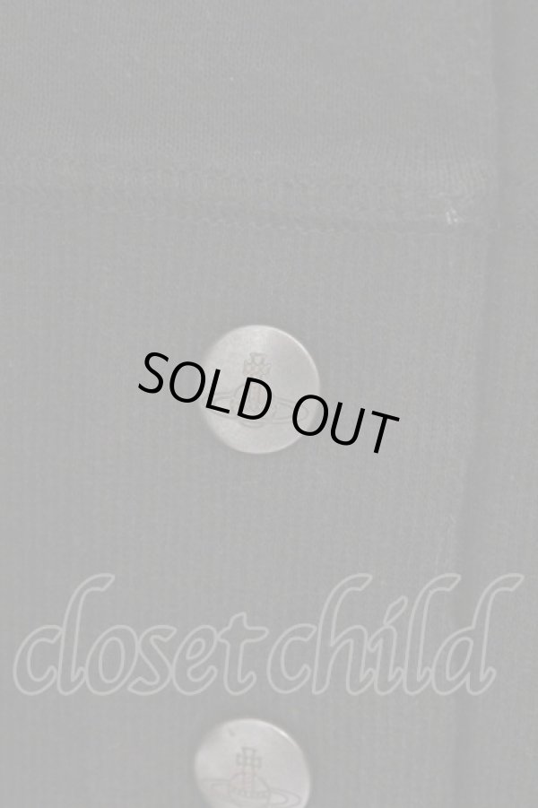 画像3: ヴィヴィアンウエストウッド 中古 / オーブ刺繍襟スウェットトップ 3 ブラック  O-26-03-08-005-to-YM-OS (3)