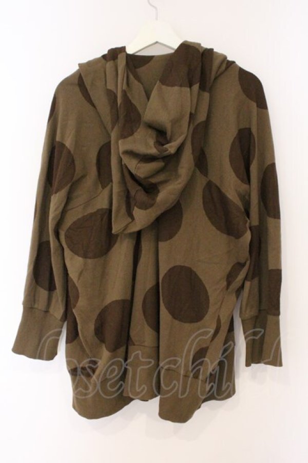 画像4: ヴィヴィアンウエストウッド 中古 / スポットプリント魔女フードブルゾン 2 カーキ  O-26-03-08-046-jc-YM-OS (4)