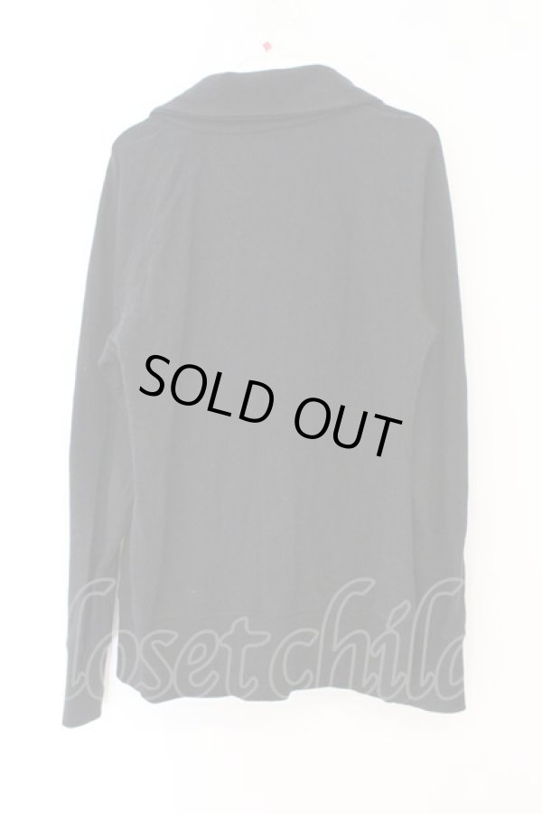 画像4: ヴィヴィアンウエストウッド 中古 / オーブ刺繍襟スウェットトップ 3 ブラック  O-26-03-08-005-to-YM-OS (4)