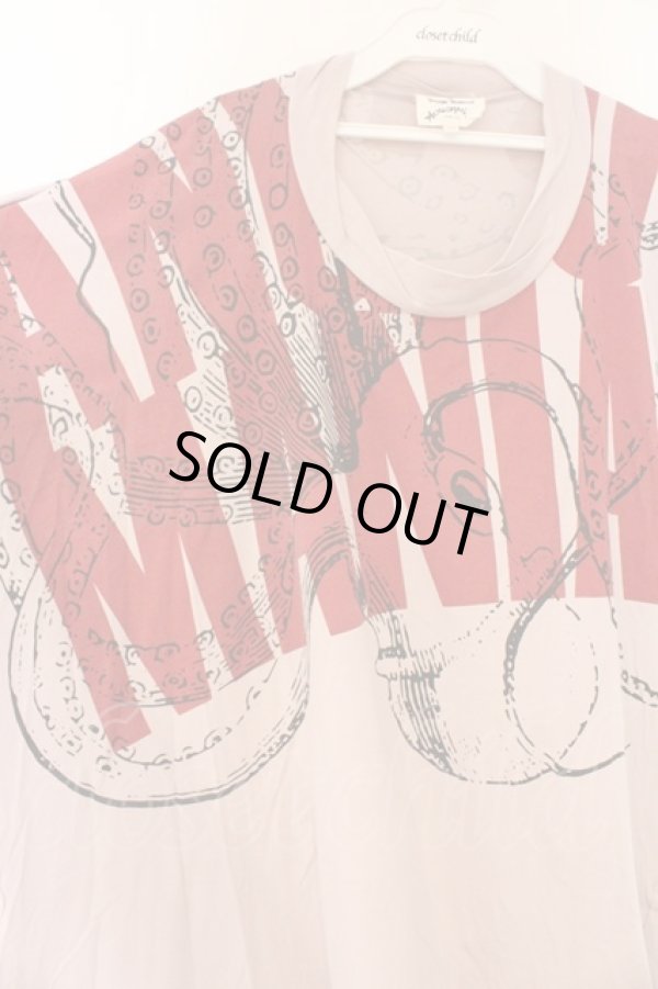 画像2: ANGLOMANIA 中古 / オクトパスプリント変形トップス 38 ピンクベージュ  O-26-03-08-049-to-YM-OS (2)