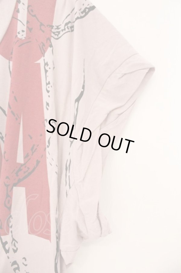 画像3: ANGLOMANIA 中古 / オクトパスプリント変形トップス 38 ピンクベージュ  O-26-03-08-049-to-YM-OS (3)