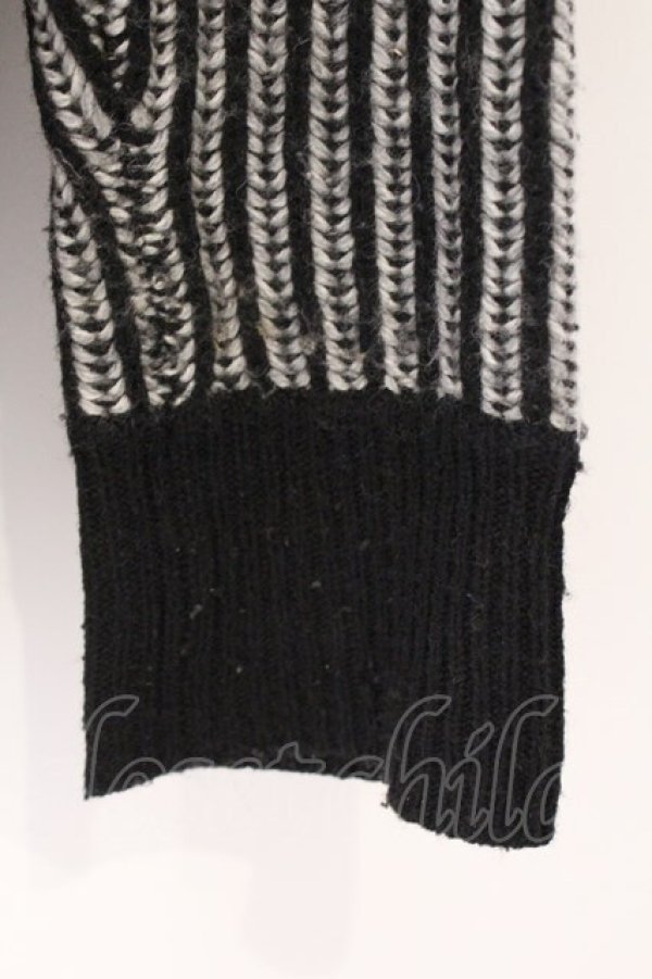 画像2: ANGLOMANIA 中古 / バックロングニットプルオーバー 38 ブラック  O-26-03-08-006-to-YM-OS (2)