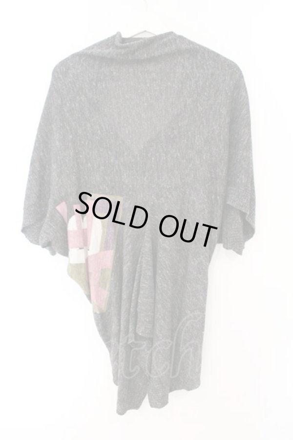 画像4: ヴィヴィアンウエストウッド 中古 / プリント変形半袖カーディガン 2 グレー  O-26-03-08-054-to-YM-OS (4)