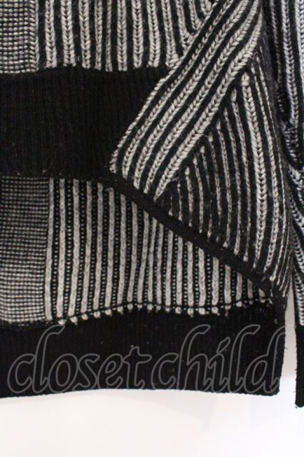 画像3: ANGLOMANIA 中古 / バックロングニットプルオーバー 38 ブラック  O-26-03-08-006-to-YM-OS (3)