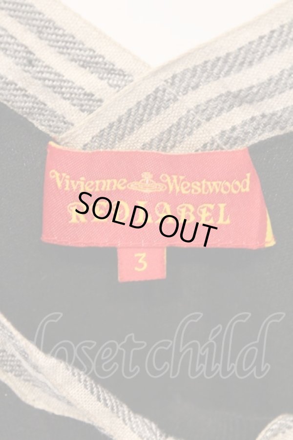 画像5: ヴィヴィアンウエストウッド 中古 / リボンタイVカットカーディガン 3 ブラック  O-26-03-08-058-to-YM-OS (5)