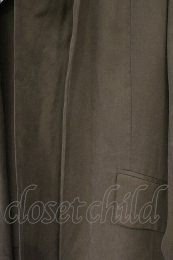 画像2: ANGLOMANIA 中古 / フロントレイヤーガウンジャケット 38 カーキ  O-26-03-08-059-jc-YM-OS (2)