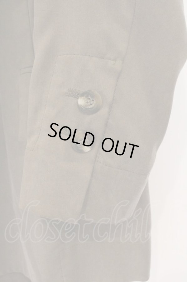 画像3: ANGLOMANIA 中古 / フロントレイヤーガウンジャケット 38 カーキ  O-26-03-08-059-jc-YM-OS (3)