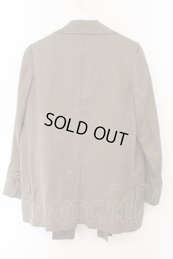 画像4: ANGLOMANIA 中古 / フロントレイヤーガウンジャケット 38 カーキ  O-26-03-08-059-jc-YM-OS (4)