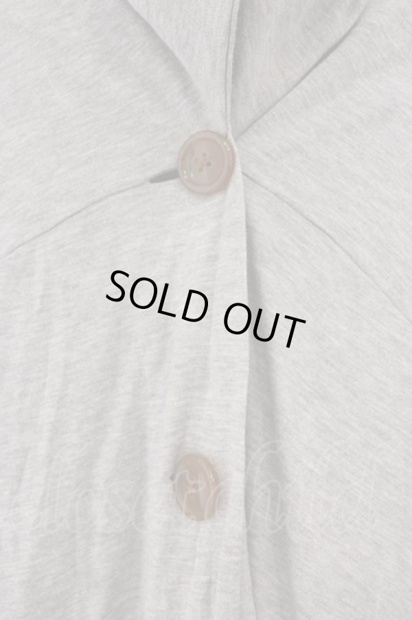 画像2: ヴィヴィアンウエストウッド 中古 / ハイネックストレッチコットンカーディガン 2 グレー  O-26-03-08-063-to-YM-OS (2)