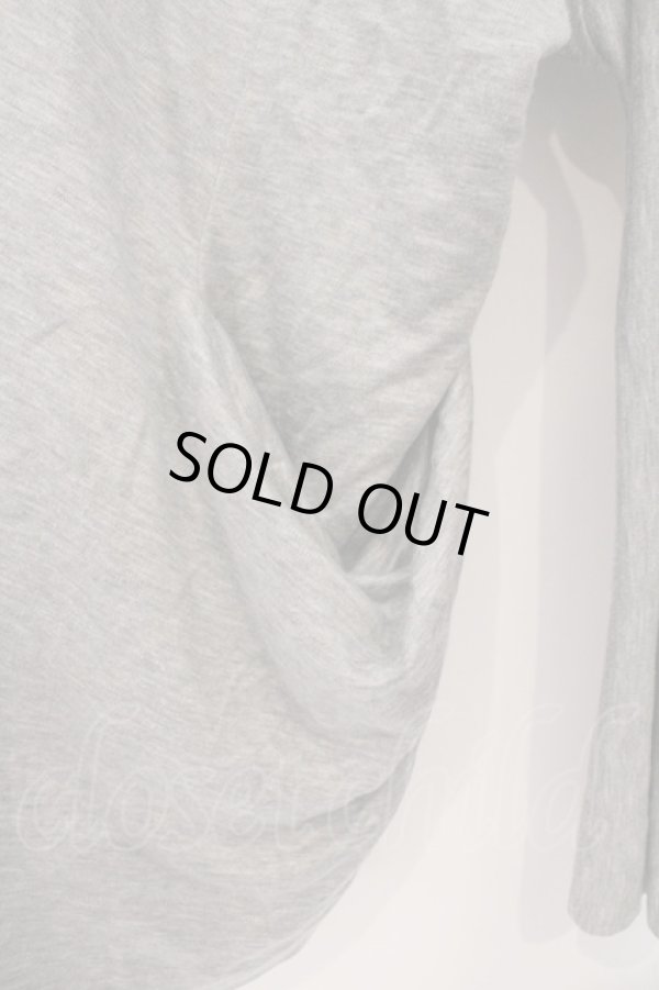 画像4: ヴィヴィアンウエストウッド 中古 / ハイネックストレッチコットンカーディガン 2 グレー  O-26-03-08-063-to-YM-OS (4)