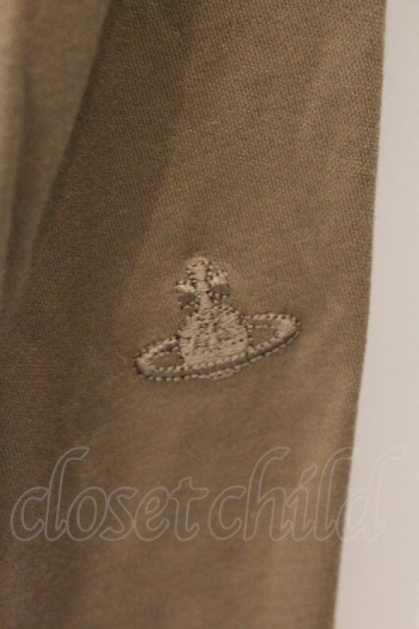 画像3: ヴィヴィアンウエストウッド 中古 / ドレープカットソーワンピース 2 オリーブ  O-26-03-08-064-op-YM-OS (3)