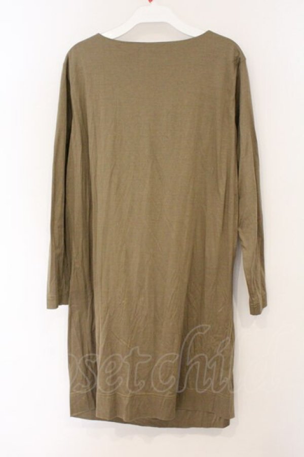 画像4: ヴィヴィアンウエストウッド 中古 / ドレープカットソーワンピース 2 オリーブ  O-26-03-08-064-op-YM-OS (4)