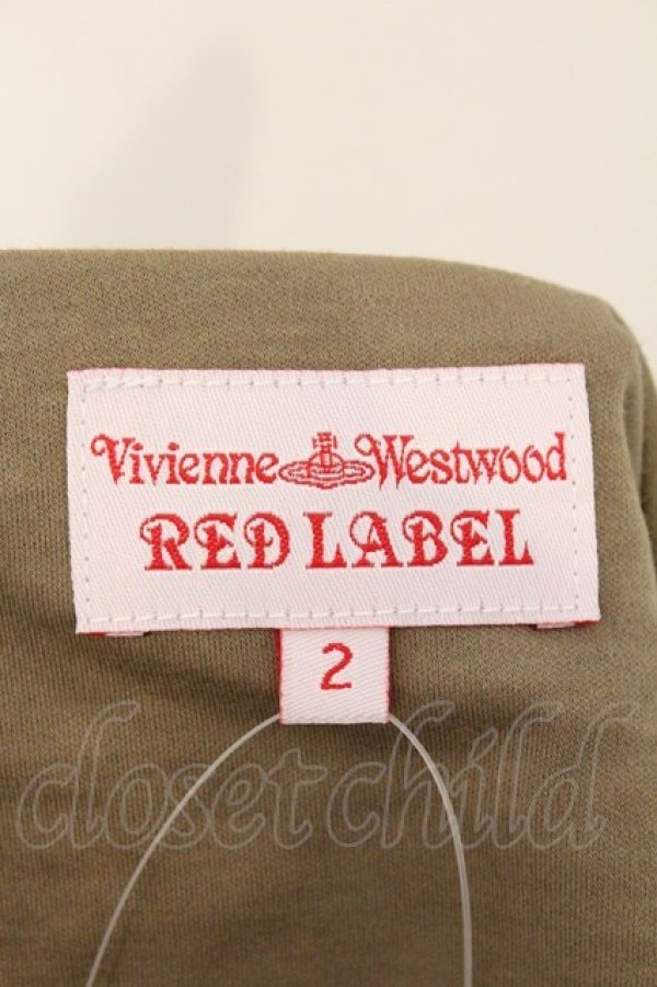 画像5: ヴィヴィアンウエストウッド 中古 / ドレープカットソーワンピース 2 オリーブ  O-26-03-08-064-op-YM-OS (5)