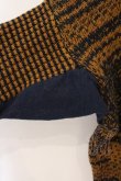 画像3: ANGLOMANIA 中古 / アシンメトリーデビル袖タートルネックワイドニット 38 イエローｘネイビー  O-26-03-08-067-to-YM-OS (3)