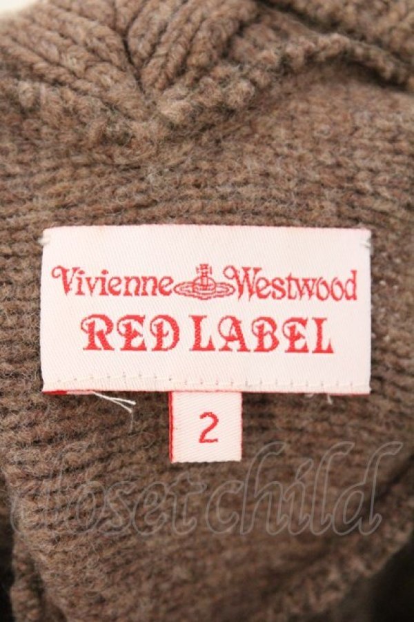 画像5: ヴィヴィアンウエストウッド 中古 / 変形リブニットプルオーバー 2 ブラウン  O-26-03-08-007-to-YM-OS (5)