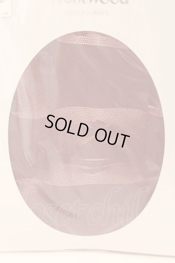 画像2: ヴィヴィアンウエストウッド 中古 / チェッカーデストロイタイツ M-L プラムワイン  O-26-03-08-070-gd-YM-OS (2)