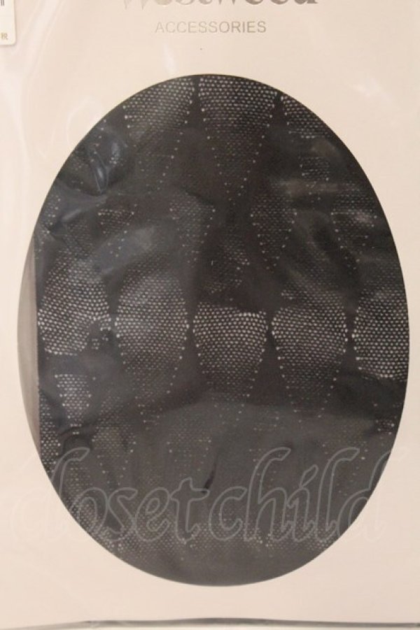 画像2: ヴィヴィアンウエストウッド 中古 / デグラデダイヤモンドタイツ M-L ブラック  O-26-03-08-072-gd-YM-OS (2)