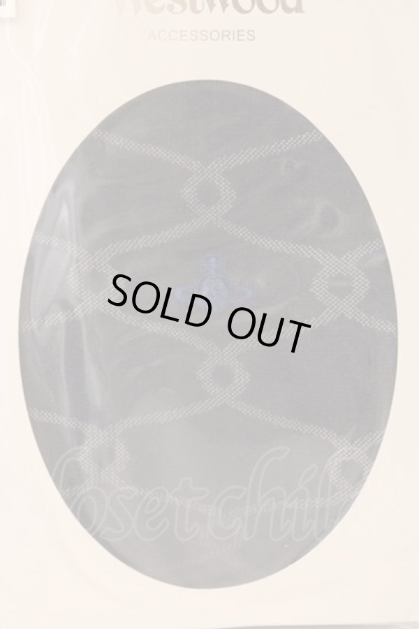 画像2: ヴィヴィアンウエストウッド 中古 / ボールドワインディングタイツ M-L ロイヤルネイビー  O-26-03-08-074-gd-YM-OS (2)