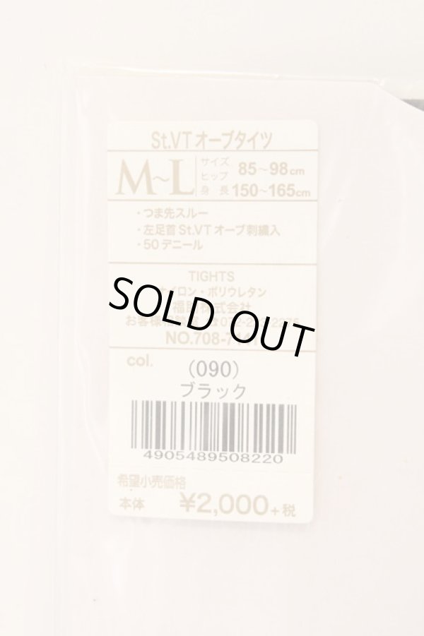 画像3: ヴィヴィアンウエストウッド 中古 / St.VTオーブタイツ M-L ブラック  O-26-03-08-076-gd-YM-OS (3)