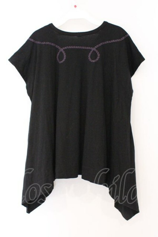 画像3: ヴィヴィアンウエストウッド 中古 / キャットデザイン変形カットソー 2 ブラック  O-26-03-08-008-to-YM-OS (3)