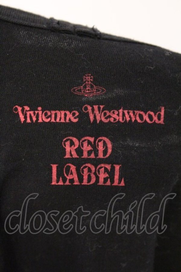 画像4: ヴィヴィアンウエストウッド 中古 / キャットデザイン変形カットソー 2 ブラック  O-26-03-08-008-to-YM-OS (4)