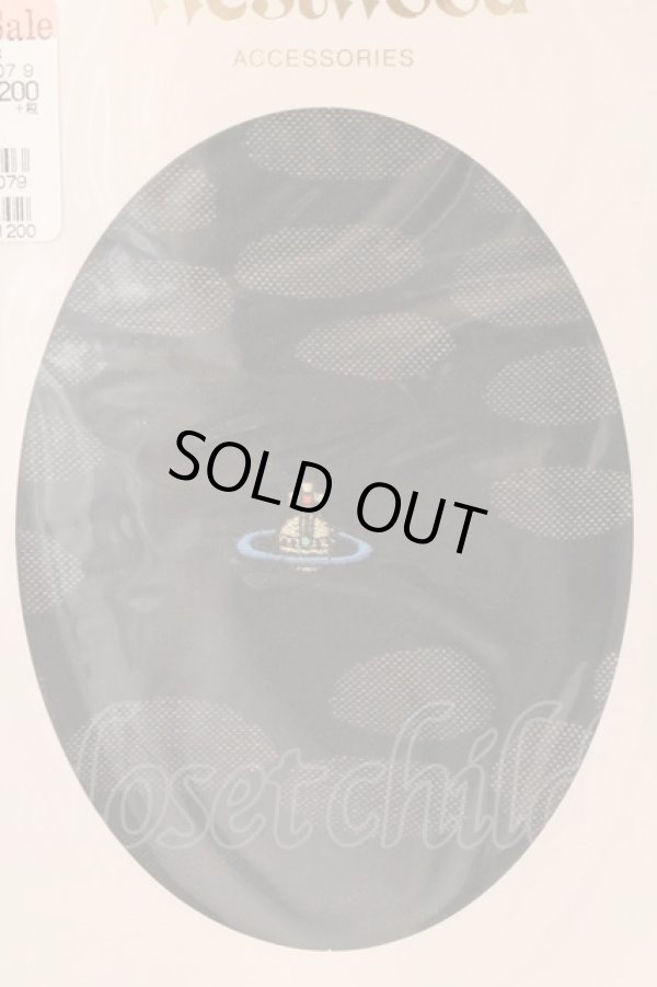 画像2: ヴィヴィアンウエストウッド 中古 / スポティッドストッキング M-L ブラック  O-26-03-08-082-gd-YM-OS (2)