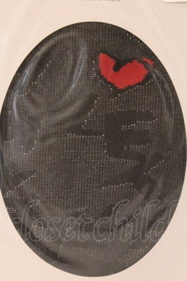 画像2: ヴィヴィアンウエストウッド 中古 / レットイットロックストッキング M-L ブラック  O-26-03-08-087-gd-YM-OS (2)