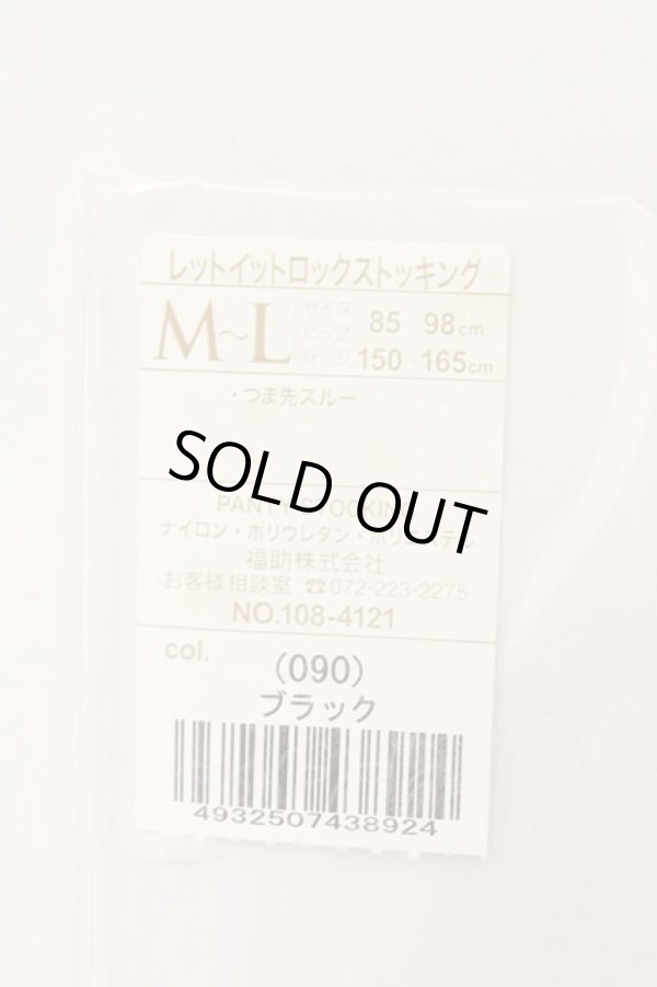 画像3: ヴィヴィアンウエストウッド 中古 / レットイットロックストッキング M-L ブラック  O-26-03-08-087-gd-YM-ZH (3)