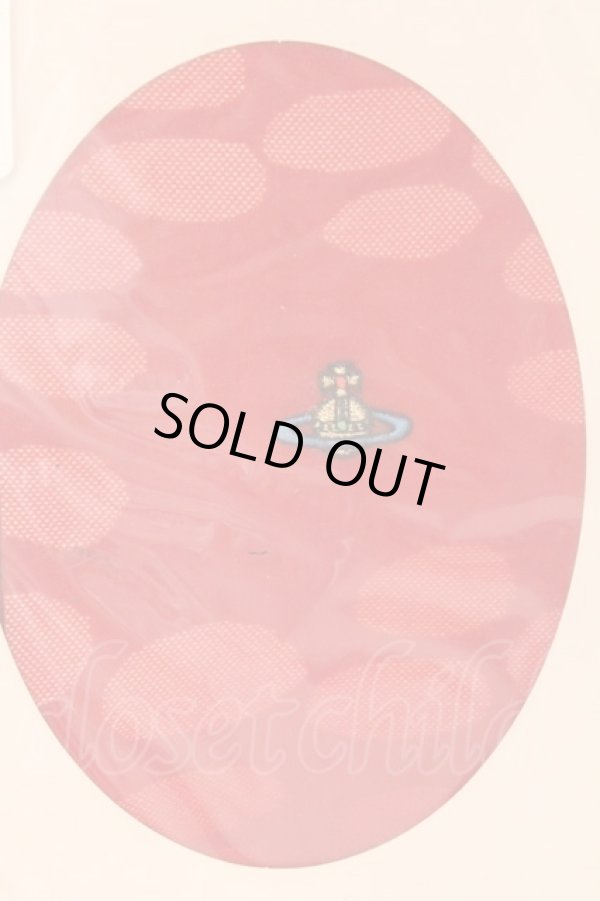 画像2: ヴィヴィアンウエストウッド 中古 / スポティッドストッキング M-L クリムゾン  O-26-03-08-088-gd-YM-ZH (2)