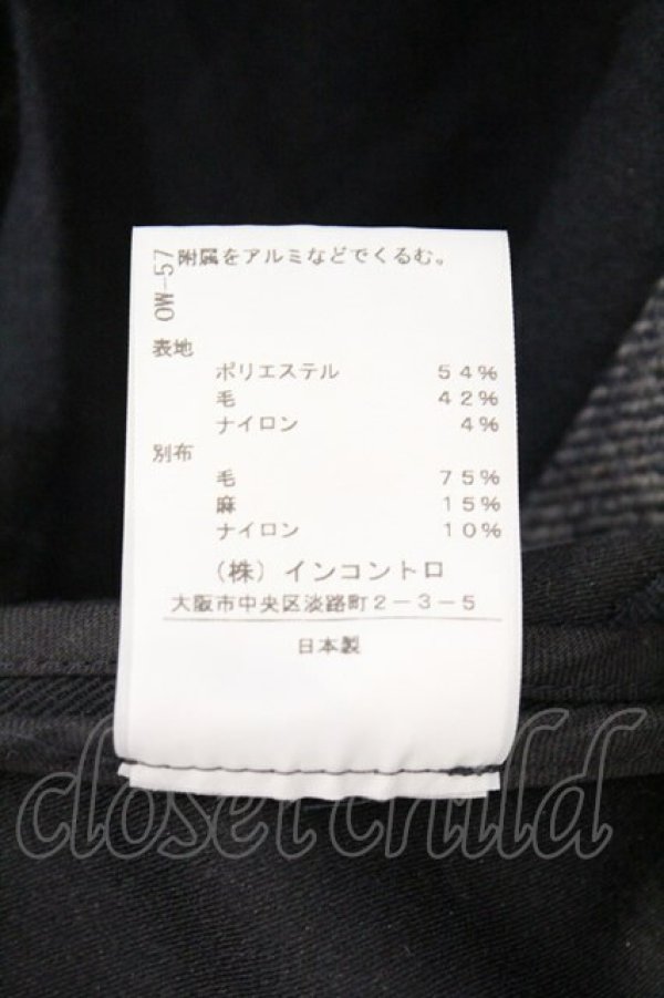 画像5: ヴィヴィアンウエストウッド 中古 / 総柄ケープジャケット 2 ネイビーｘブラック  O-26-03-08-001-jc-YM-OS (5)