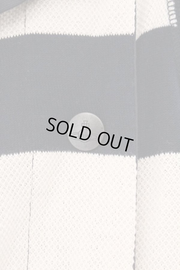 画像2: ヴィヴィアンウエストウッド 中古 / ノースリーブ魔女フードオールインワン 2 ネイビーｘホワイト  O-26-03-08-009-op-YM-OS (2)