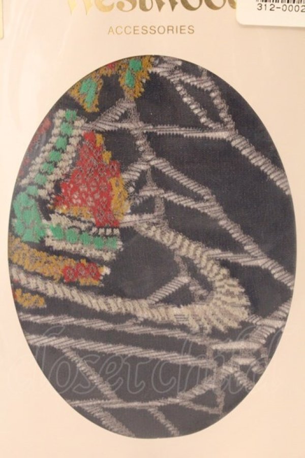 画像2: ヴィヴィアンウエストウッド 中古 / ジュエルスパイダータイツ M-L ネイビー  O-26-03-08-091-gd-YM-OS (2)