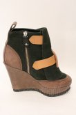 画像7: ヴィヴィアンウエストウッド 中古 / ウェッジソールボンテージブーツ 38（24cm） グリーンｘブラウン  O-26-03-08-093-sh-YM-ZH (7)