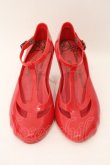 画像2: ヴィヴィアンウエストウッド×Melissa 中古 / メリージェーンシューズ 24cm レッド  O-26-03-08-094-sh-YM-OS (2)