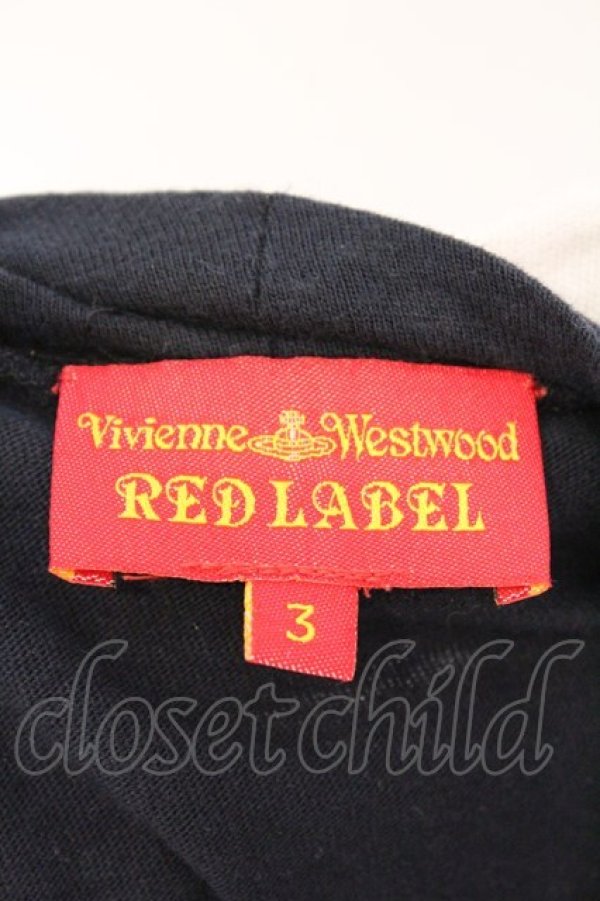 画像5: ヴィヴィアンウエストウッド 中古 / チャームプリント半袖カットソー 3 ネイビーｘターコイズ  O-26-03-08-010-to-YM-OS (5)