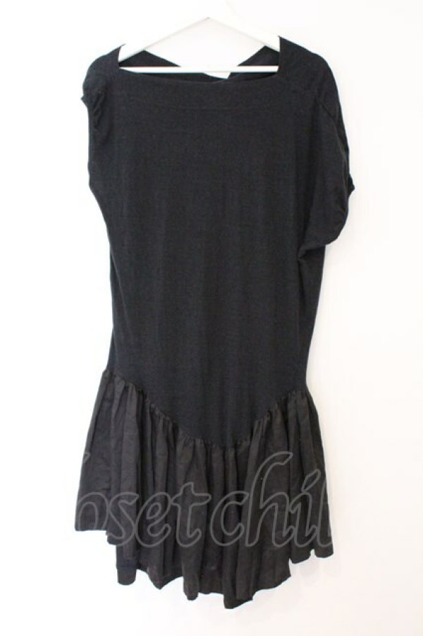 画像4: ヴィヴィアンウエストウッド 中古 / 素材切替カットワンピース 3 ブラック  O-26-03-08-011-op-YM-OS (4)