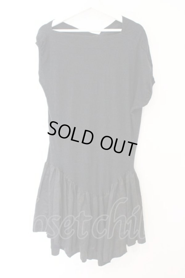 画像4: ヴィヴィアンウエストウッド 中古 / 素材切替カットワンピース 3 ブラック  O-26-03-08-011-op-YM-OS (4)