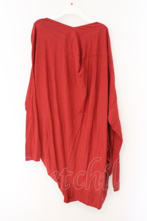 画像4: ヴィヴィアンウエストウッド 中古 / セーフティーピンプリント変形カットワンピース 2 レッド  O-26-03-08-016-op-YM-OS (4)