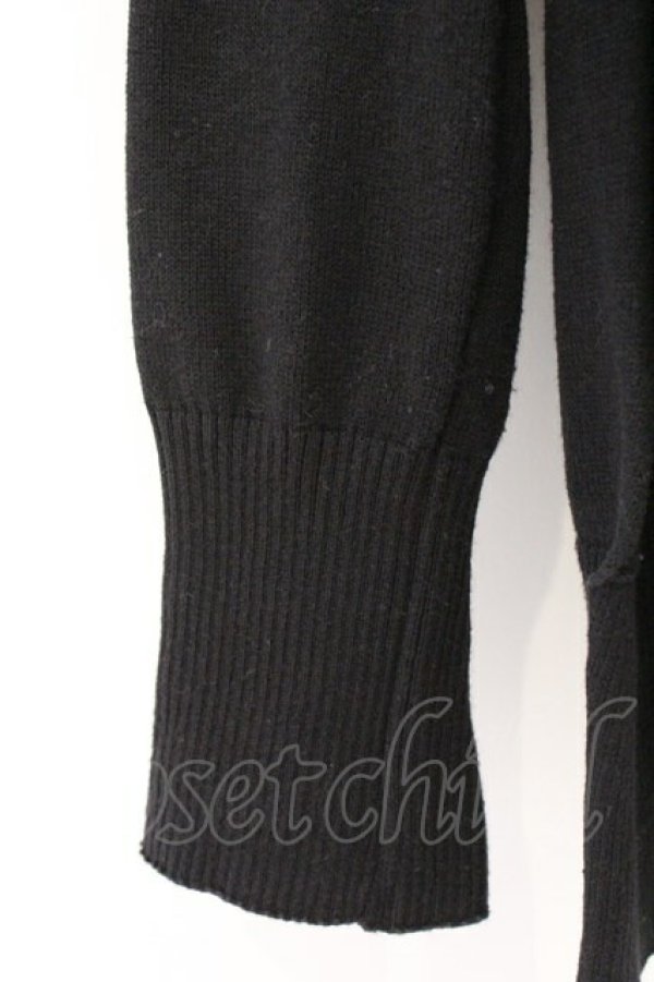 画像3: ANGLOMANIA 中古 / ロゴプリントスリットニットソー 38 ブラック  O-26-03-08-017-to-YM-OS (3)