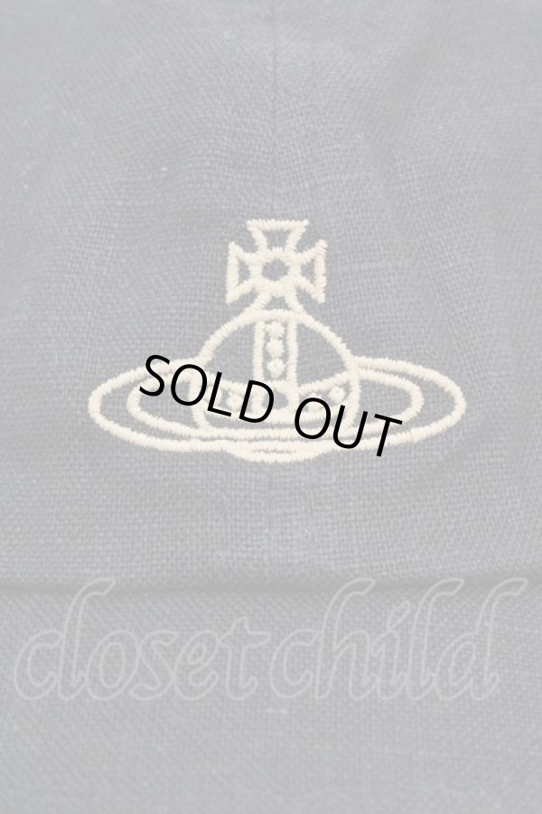 画像2: ヴィヴィアンウエストウッド 中古 / LONDONリップストップキャップ  ブラック  O-26-03-15-018-ha-IG-OS (2)