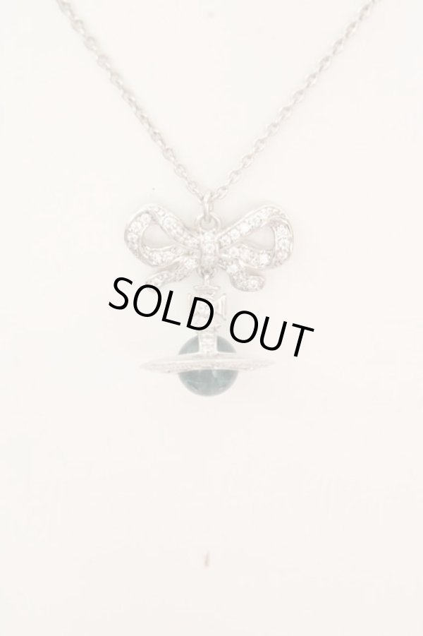 画像2: ヴィヴィアンウエストウッド 中古 / Octavieネックレス  シルバー×ブルー  O-26-03-15-021-nl-IG-OS (2)