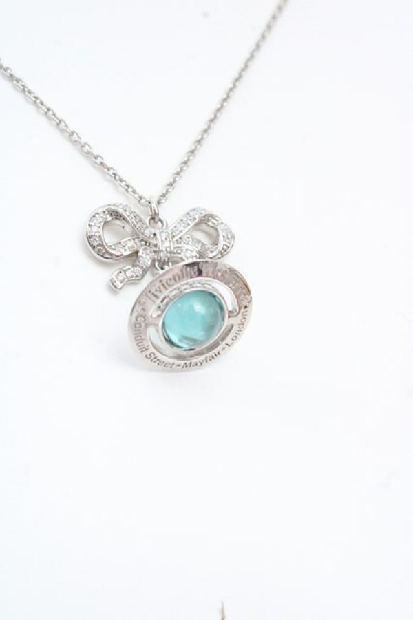 画像3: ヴィヴィアンウエストウッド 中古 / Octavieネックレス  シルバー×ブルー  O-26-03-15-021-nl-IG-OS (3)