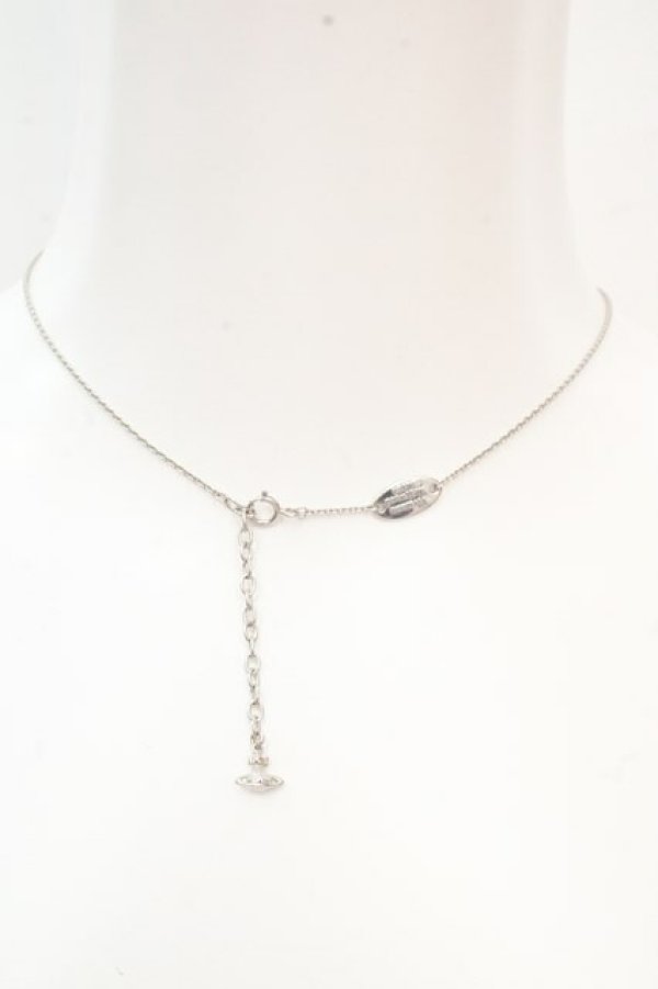 画像4: ヴィヴィアンウエストウッド 中古 / Octavieネックレス  シルバー×ブルー  O-26-03-15-021-nl-IG-OS (4)